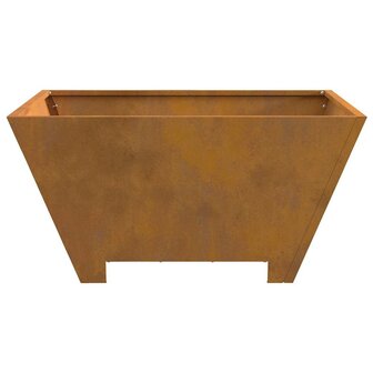 Vierkante Vuurkorf 60x60x30 cm Weerbestendig Staal 4