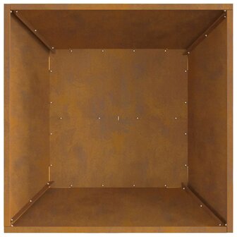 Vierkante Vuurkorf 60x60x30 cm Weerbestendig Staal 5