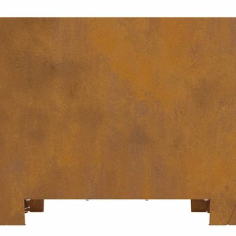 Vierkante Vuurkorf 60x60x30 cm Weerbestendig Staal 8
