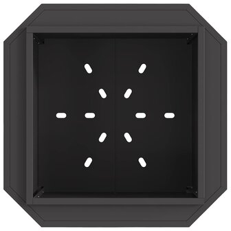 Vuurkorf rookvrij 58x58x51 cm staal zwart 4