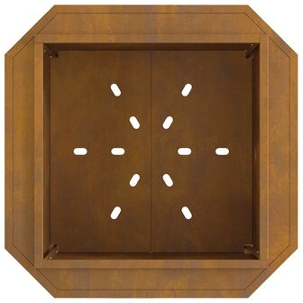 Vuurkorf rookvrij 58x58x51 cm cortenstaal 5
