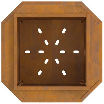 Vuurkorf rookvrij 48x48x51 cm cortenstaal 5