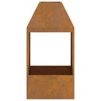 Vuurkorf 50x50x100 cm cortenstaal 4