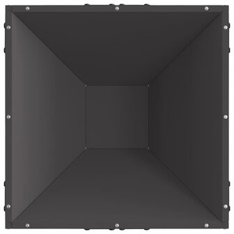 vierkante vuurkorf zwart 50x50x35 cm staal 5