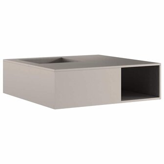 Vuurkorf met Houtopslag 100x100x30 cm Weerbestendig Staal 3
