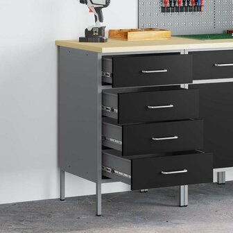 Werkbank 50x55x85 cm staal zwart 1