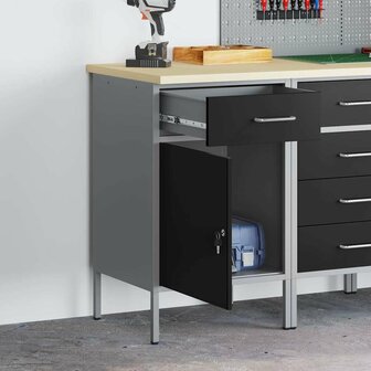 Werkbank 50x55x84 cm staal zwart 1