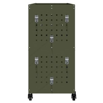 Gereedschapswagen Olijfgroen 75 x 35 x 73 cm Poedergecoat staal 5