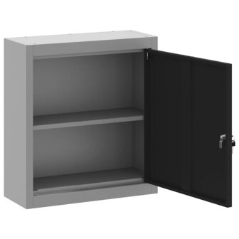 Gereedschapskast wangemonteerd 50x20x55 cm staal zwart 4
