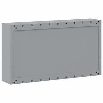 Gereedschapskast wandgemonteerd 100x20x55 cm staal zwart 5