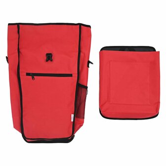 Fietstas voor Bagagedrager 20 L Rood 34x16x59 cm 6