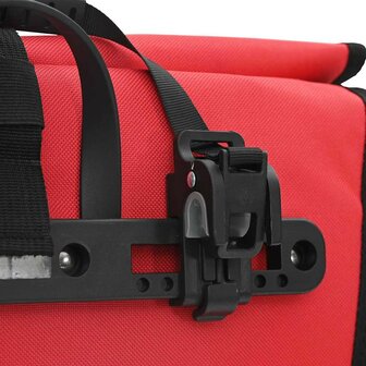Fietstas voor Bagagedrager 20 L Rood 34x16x59 cm 8