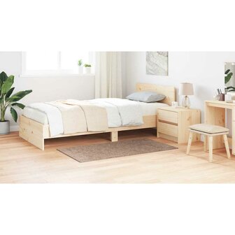 Vloerkleed shaggy met latex onderkant 80x150 cm bruin 3