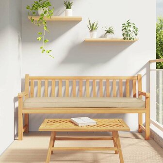 Ligbedkussens voor Bank 2 stuks Beige 200x40x8 cm Oxford Stof 1