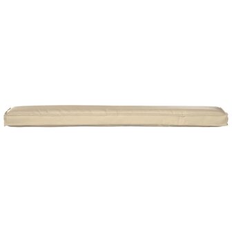 Ligbedkussens voor Bank 2 stuks Beige 200x40x8 cm Oxford Stof 5
