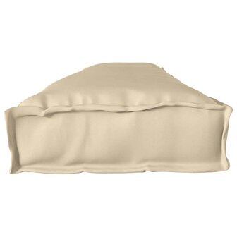Ligbedkussens voor Bank 2 stuks Beige 200x40x8 cm Oxford Stof 6