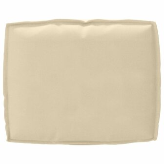 Palletkussen rugleuning 50x40x12 cm oxford stof beige 4