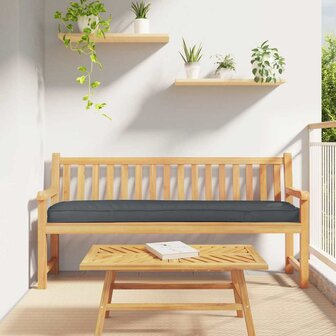 Palletkussen bank 180x40x8 cm oxford stof antraciet 1