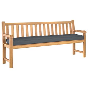 Palletkussen bank 180x40x8 cm oxford stof antraciet 2