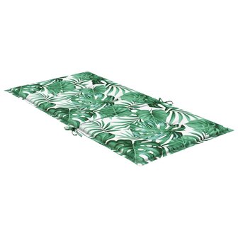 Stoelkussens 2 pcs Bladpatroon 100 x 50 x 3 cm Oxford stof 5