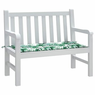 Tuinbankkussen met Bladprint, 100x50x4 cm, Gemaakt van Oxford Stof 2