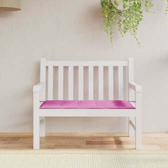 Roze Tuinbank Kussen - 100x50x4 cm, Oxford Stof 1