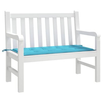 Tuinbankkussen 100x50x4 cm oxford stof turquoise 2