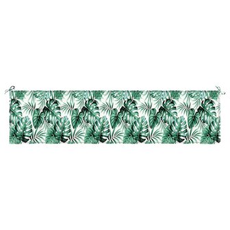 Tuinbankkussen 200x50x4 cm bladpatroon oxford stof 3