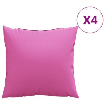 Sierkussens 4 stuks Roze 60x60 cm Stof 2