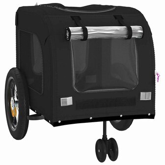 Zwarte Huisdierenwagen Zwart Metaal, Stof 124 x 53 x 53 cm 7