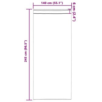 Gordijnen met gordijnen 2 pcs Paars 245 x 140 cm Polyester 6