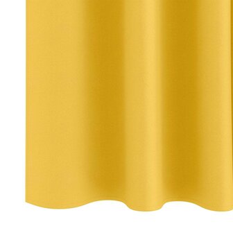 Gordijnen 2 pcs Mosterdgeel 245 x 140 cm Polyester 4
