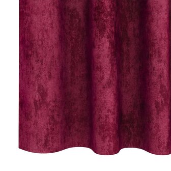Velours Gordijnen 2 stuks met Oogjes Bordeauxrood 225x140 cm 4