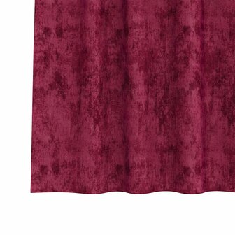 Velours Gordijnen 2 stuks met Oogjes Bordeauxrood 245x140 cm 4