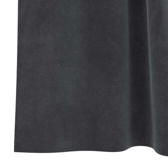 Gordijnen 2 st verduisterend met lussen fluweel lichtgrijs 4