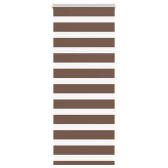 Zebra rolgordijn 55x150 cm stofbreedte 50,9 cm polyester bruin 1