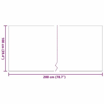 Kunstgras 1x2 m 40 mm zwart 7