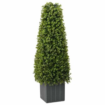 Kunstplant eucalyptusboom met pot 27x27x90 cm groen 1