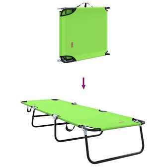 Opvouwbaar Ligbed Draagbaar Groen 600D Oxford Stof 7