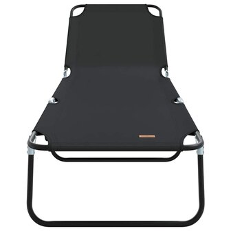 Opvouwbaar Ligbed 2 stuks Draagbaar Zwart 600D Oxford Stof 4
