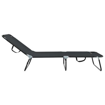 Opvouwbaar Ligbed 2 stuks Draagbaar Zwart 600D Oxford Stof 5