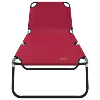 Opvouwbare Ligbedden 2 stuks Draagbaar Rood 600D Oxford Stof 4