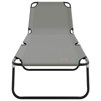 Opvouwbare Ligbedden 2 stuks Draagbaar Grijs 600D Oxford Stof 4