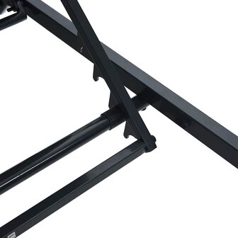 Ligbed Antraciet 197x52x25,5 cm Textilene 6