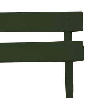Tuinstoelen 2 st inklapbaar staal donkergroen 8