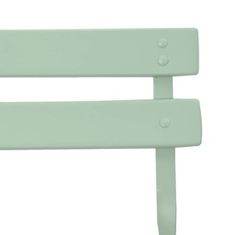 Tuinstoelen 2 st inklapbaar staal lichtmint 8