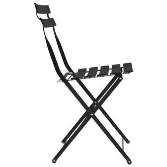 Tuinstoelen 2 st inklapbaar staal antraciet 5