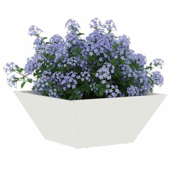 Tuin Plantenbak Wit 35x35x15 cm Staal 2