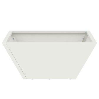 Tuin Plantenbak Wit 35x35x15 cm Staal 5