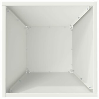 Tuin Plantenbak Wit 35x35x15 cm Staal 7